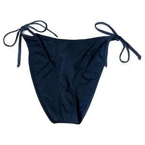 Cotton On Body Black Brazilian Tie Side Bikini Bottom Recycled NWT Size Large